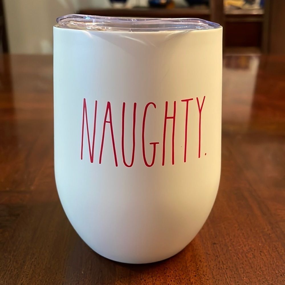 Rae Dunn Naughty Wine Insulated Glass